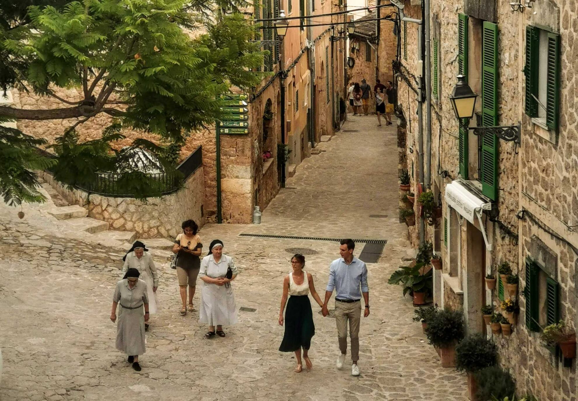 Contraste de personas en Valldemossa